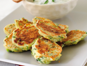 zucchini mint fritters