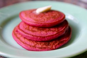 Pink Beet Pancakes