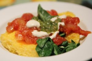 Vegan Pesto Polenta Bowl