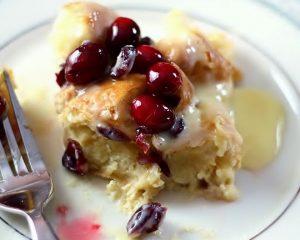 apple cranberry eve's pudding