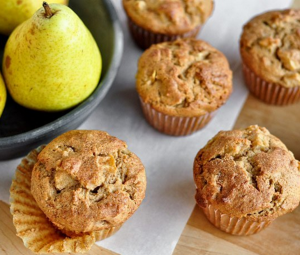 Pear Pecan Gluten Free Muffins