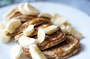 Gluten-Free Flax Pancakes with Blackberry Cashew Cream