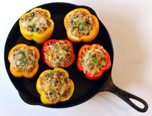 Quinoa Corn Black Bean Peppers