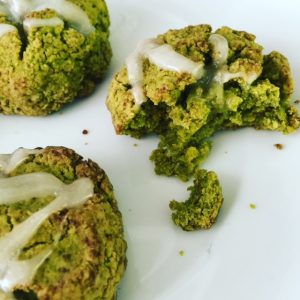 Matcha Vanilla Bean Scones