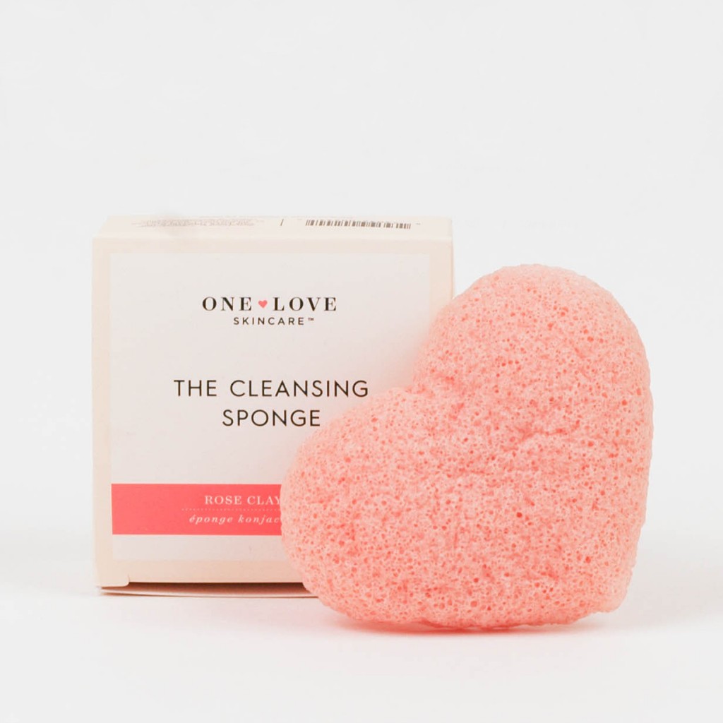 Konjac cleansing sponge from One Love Organics