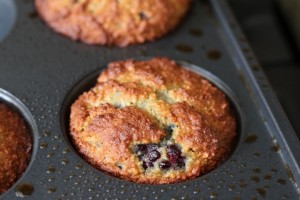 Almond Blackberry Gluten-free muffin