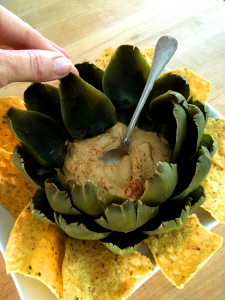 Vegan Artichoke Queso Dip