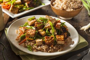 15-minute asparagus tofu stir-fry
