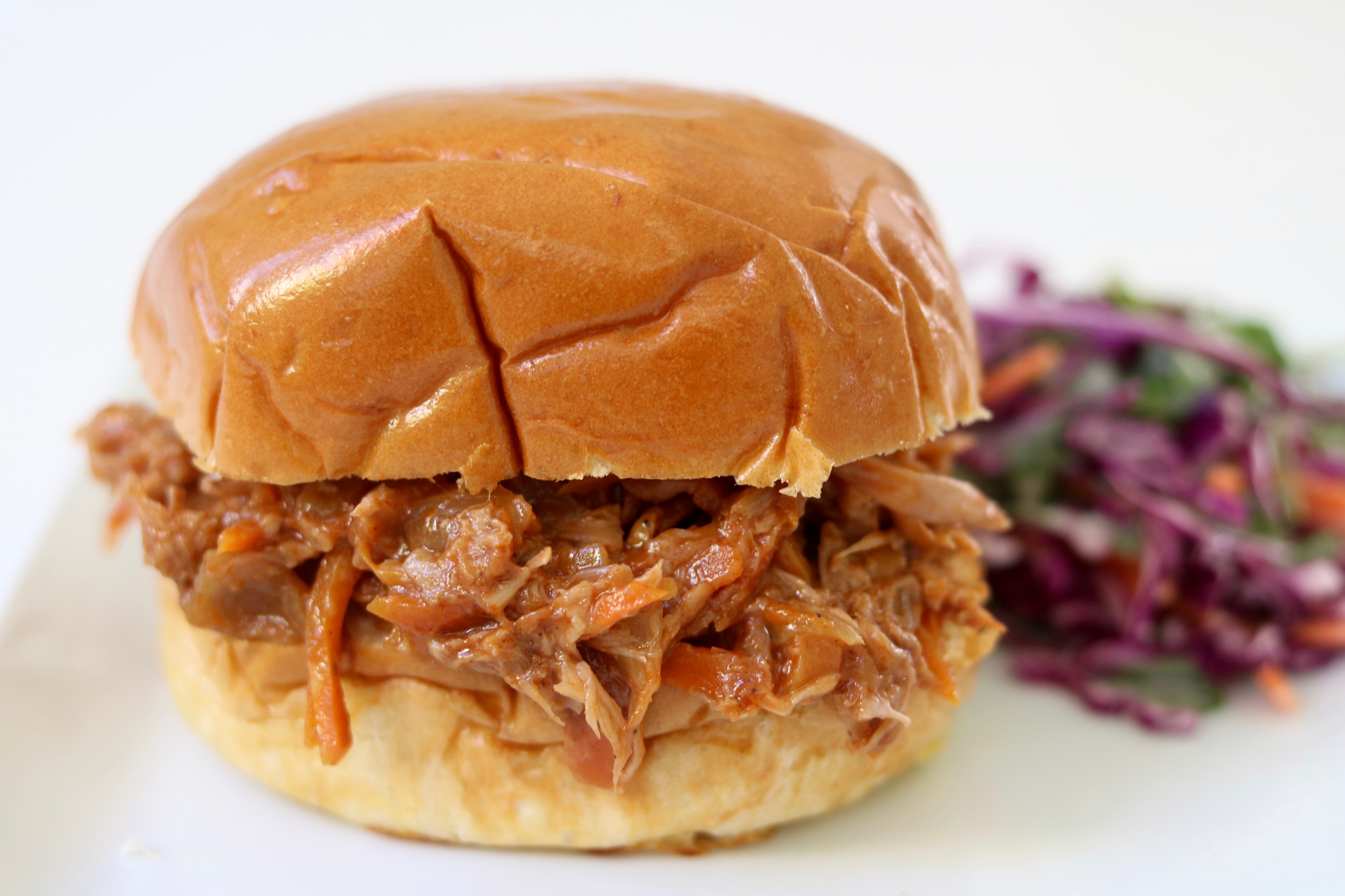 Vegan Pulled Pork Sandwich Sophie Uliano