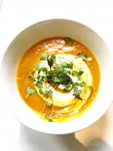 Turmeric Carrot Lentil Soup