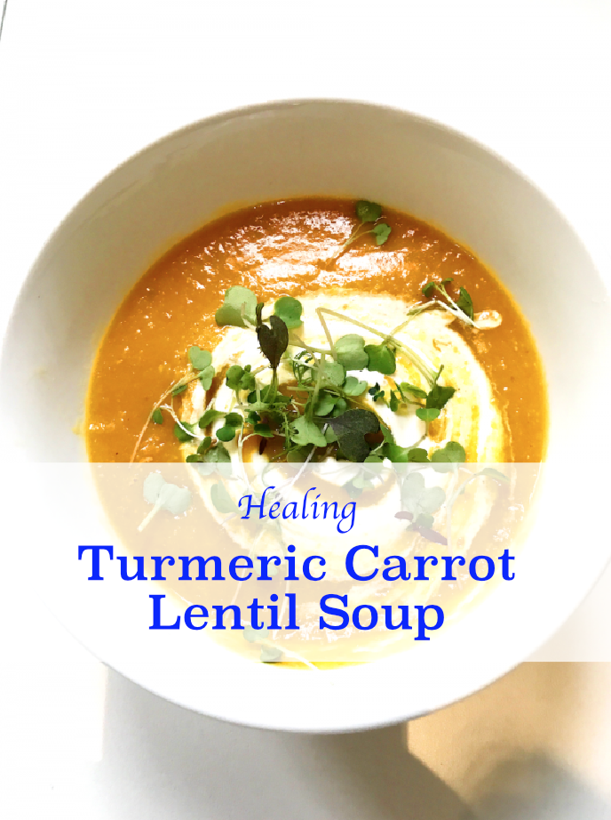 Turmeric Carrot Lentil Soup