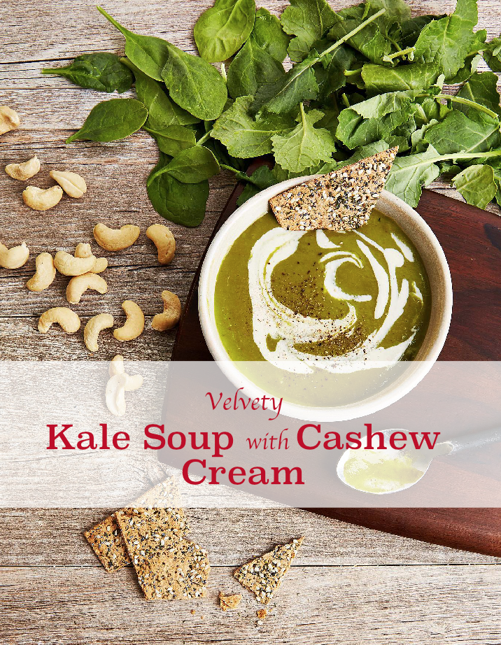 Kale Soup with Cashew Cream