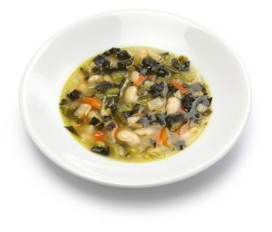 Black kale and white bean soup