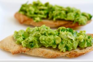 Fava Bean & Edamame Crostini