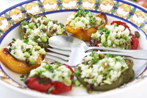 Cauliflower Rice Stuffed Peppers