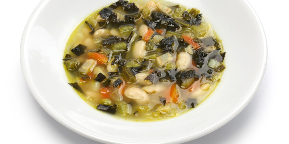 Black kale and white bean soup