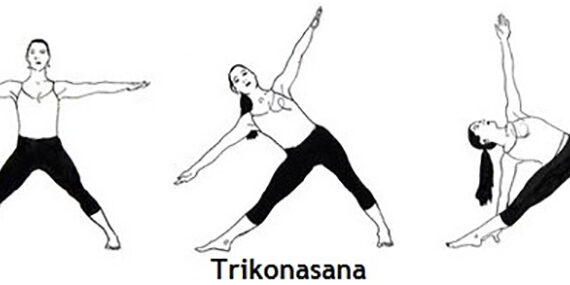 Trikonasana illustrated